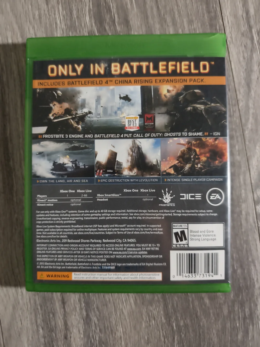 Battlefield 4 (Xbox One) - Green Case by EA